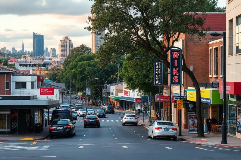 Uber driver guide for Box Hill suburb Melbourne showing station area and multicultural dining precinct