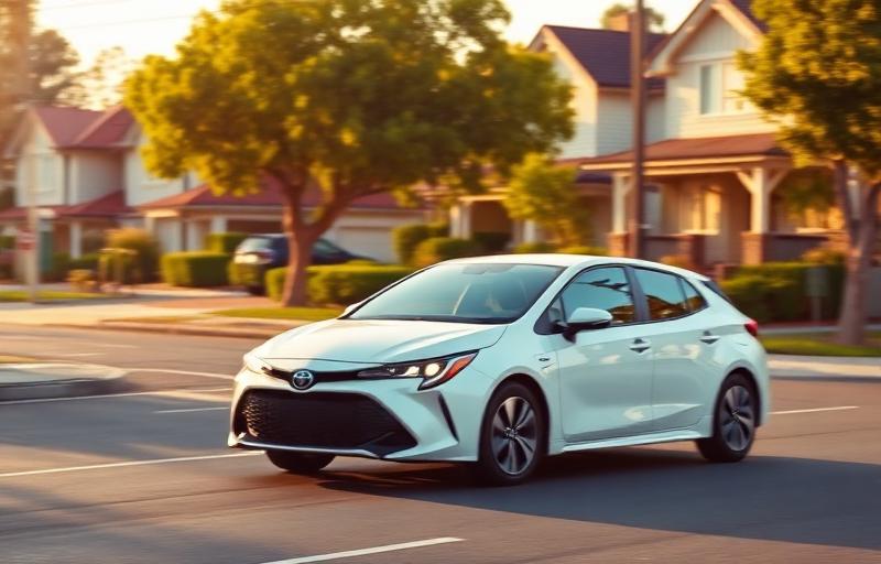 Rideshare car in South Morang residential area near Plenty Valley in Melbourne's northern suburbs